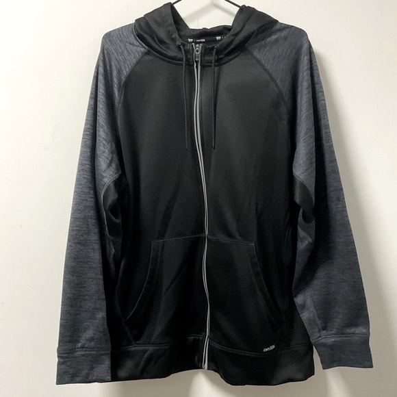 Tek Gear DryTek Grey & Black Zip Up Hooded Sweat Jacket! - Picture 12 of 15